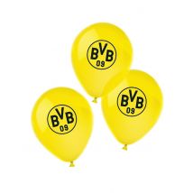 6 Ballons Luftballon Latexballon BVB - Thema: Geburtstag und Jubiläum - Gelb/Blond