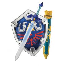 Zelda Accessoire Set Schwert und Schild - Thema: Fasching und Karneval - Bunt