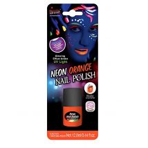 neonorangener Nagellack - Thema: Fasching und Karneval - Orange