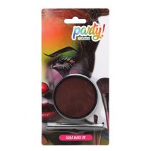 Braune Schminkcreme Gesicht und Körper 12 g - Thema: Fasching und Karneval - Braun