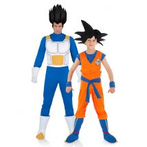 Vegeta und Goku Eltern Kinder Kostüm - Thema: Fasching und Karneval - Bunt