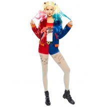 Harley Quinn Suicide Squad Kostüm für Damen rot blau