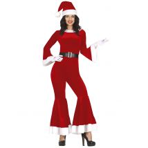 Weihnachtsfrau für Damen rot - Thema: Weihnachten und Winter - Größe L (42-44)