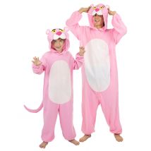 Der rosarote Panther Eltern Kind Kostüm - Thema: Fasching und Karneval - Rosa/Pink
