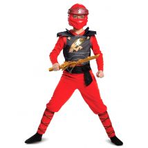 Kai Set Ninjago mit Drachenschwert für Kinder - Thema: Fasching und Karneval - Rot/Rotbraun
