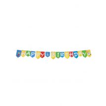 Asterix Happy Birthday Girland 200x19 cm - Thema: Fasching und Karneval - Bunt
