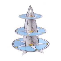 Asterix Cupcake Ständer - Thema: Kindergeburtstag - Blau