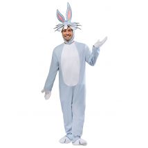 Bugs Bunny Kostüm für Erwachsene Looney Tunes grau - Thema: Fasching und Karneval - Silber/Grau - Größe M