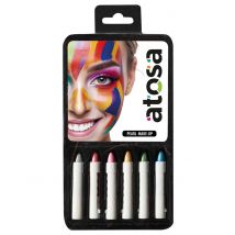 6 Make-up Stifte - Thema: Fasching und Karneval - Schwarz-Weiß