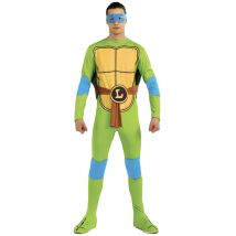 Leonardo Ninja Turtles Klassisches Erwachsenenkostüm - Thema: Fasching und Karneval - Gelb/Blond - Größe XL
