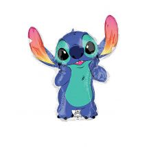 Stitch kleiner Folienballon 25 cm x 20 cm - Thema: Kindergeburtstag - Blau