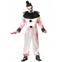 Schauer Clown für Herren - Thema: Fasching und Karneval - Weiß - Größe XS / S
