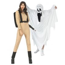 Paarkostüm Geisterjäger für Kinder - Thema: Halloween - Beige