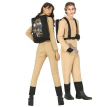 Erwachsenen Geisterjäger Paarkostüm - Thema: Fasching und Karneval - Beige