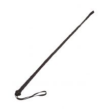 stilvolle 60 cm schwarze Reitgerte Accessoire - Thema: Fasching und Karneval - Schwarz