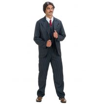 Gomez Addams Wednesday Kostüm für Erwachsene Halloween - Thema: Fasching und Karneval - Schwarz - Größe XL (190 cm)