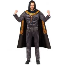 Black Adam Kostüm Erwachsene Batman schwarz gold - Thema: Fasching und Karneval - Schwarz - Größe XL