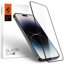 Spigen Screenprotector geschikt voor iPhone 14 Pro - Full Cover Glas - Zwart