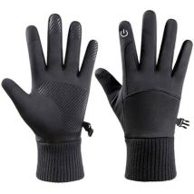 Waterdichte Touchscreen Handschoenen - Zwart - Maat L