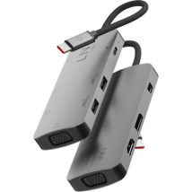 LINQ Connects 7-in-1 USB-C HDMI Adapter – Geschikt voor Triple Display MST, Multifunctionele Hub voor Laptops en Tablets