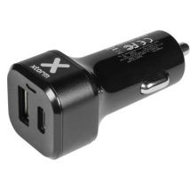 Xtorm Autolader Pro - USB + USB-C Autolader - Sigarettenaansteker USB Oplader Auto - 48W - Zwart