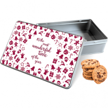 Koektrommel Most Wonderful Time Rechthoek - Bewaarblik 20x13x5 cm