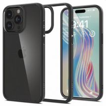 Spigen Hoesje geschikt voor iPhone 15 Pro - Ultra Hybrid - Zwart