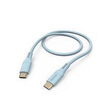 Hama Silicone USB-C naar USB-C Kabel - Oplaadkabel geschikt voor Samsung / Android - 3A USB 2.0 - 480Mbps - 150cm - Blauw