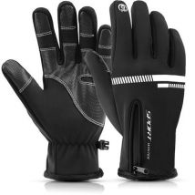 Universele Sport Handschoenen - Touchscreen Handschoen - Zwart - Maat XL
