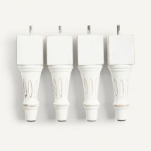 Set van 4 gesculpteerde poten voor bedbodem