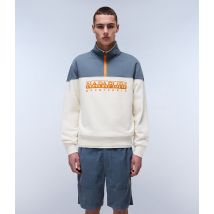 Sweater colorblock met opstaande kraag