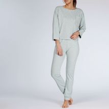 Melissa Brown Pijama homewear canalé Snug. Talla L. Color Azul