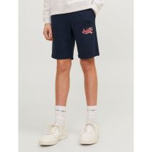 Jack & Jones Junior Short de felpa. Talla 138 cm (10 años). Color Azul
