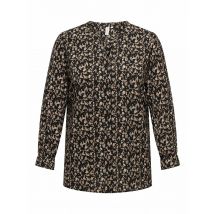 Bedrukte blouse met lange mouwen