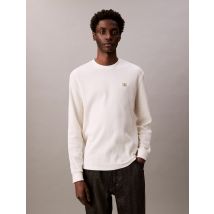 T-shirt met lange mouwen, gewafeld