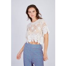 Derhy Jersey de ganchillo ELKA. Talla S. Color