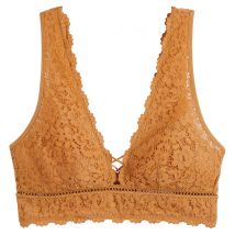 Sujetador bralette Signature, GIROFLE Mujer Talla 80A. Color Marron