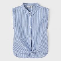 Camisa 7-14 años Niña Talla 120/126 cm (7/8 años). Color Azul