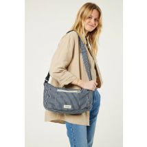 Handtas crossbody in bedrukt canvas MINI CHARLOT