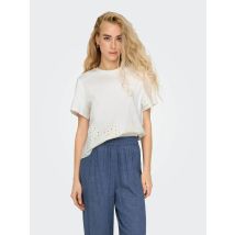 T-shirt met ronde hals en korte mouwen