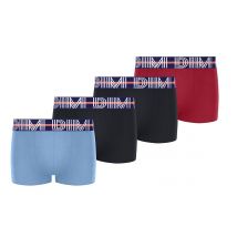 DIM Lote de 4 bóxers de algodón elástico. Color