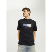 Jack & Jones T-shirt Ampia Girocollo Con Logo Nero Uomo Taglie S