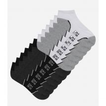 Dim Sport Confezione Da 6 Calze Corte Sportive Impact Leggero Bianco Donna Taglie 39/42