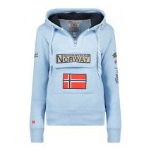 Geographical Norway Felpa Con Cappuccio Gymclass Blu Uomo Taglie XXL