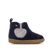 Shoo Pom Stivaletti In Pelle Bouba Apple Blu Bambina Taglie 27