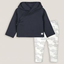 La Redoute Collections Completo 2 Pezzi Gilet E Pantaloni Grigio Taglie 3 mesi - 60 cm