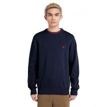 Timberland Pull Girocollo In Cotone Regular Blu Uomo Taglie M