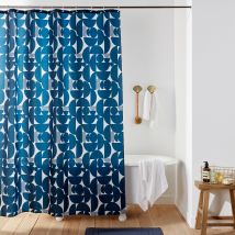 La Redoute Interieurs Tenda Da Doccia Stampata, Combo Blu Taglie 200 x 180 cm