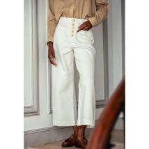 La Petite Etoile Jeans 7/8 Atlanta T C Bianco Donna Taglie 40 (FR) - 44 (IT)