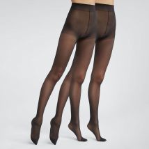 Dim Confezione Da 2 Collants Green 25 Denari Nero Donna Taglie 38 (FR) - 42 (IT)